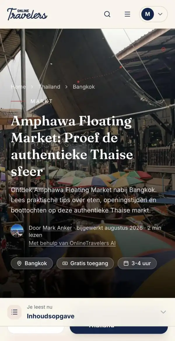 Gids over Amphawa Floating Market